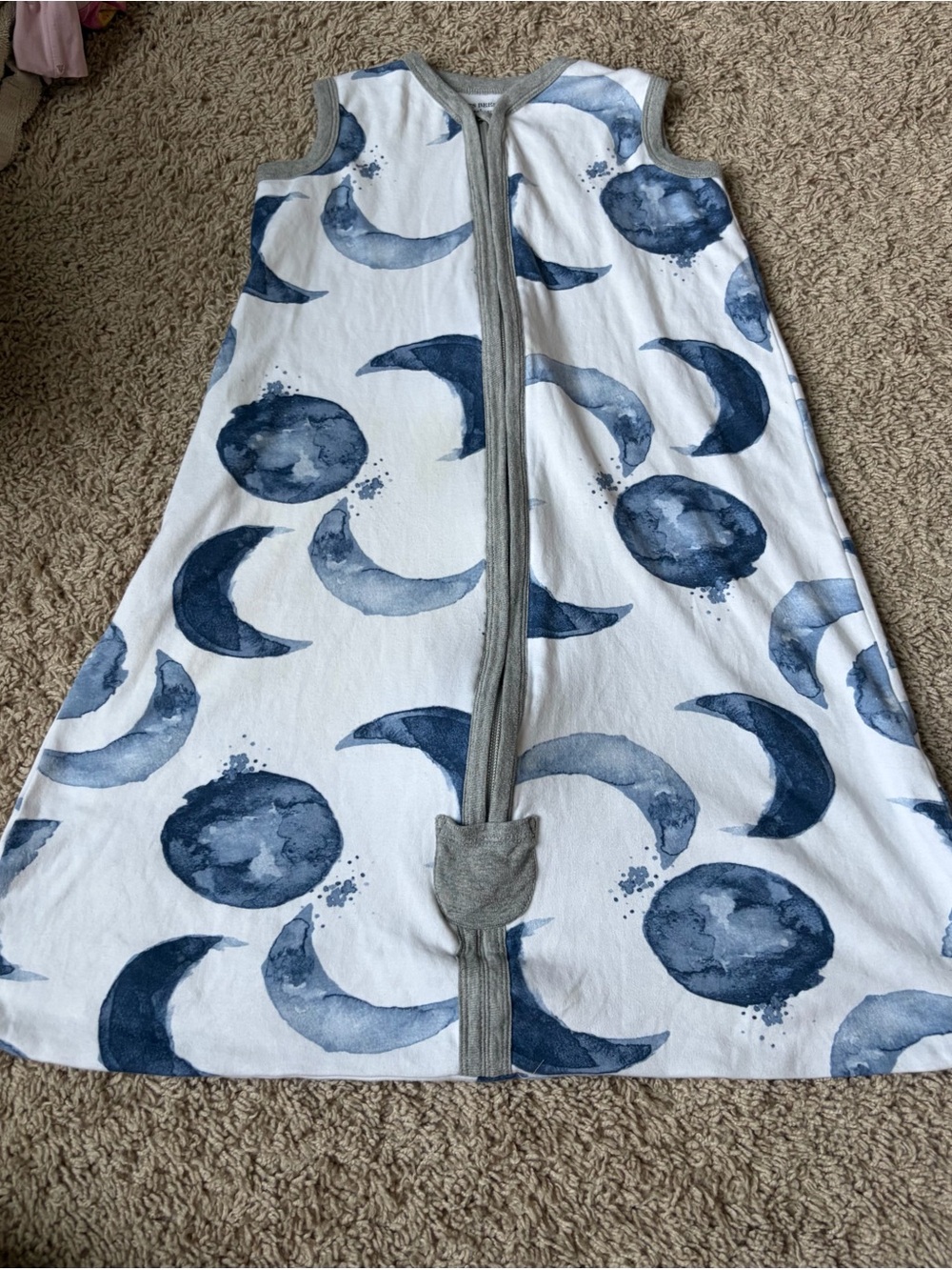 Burt’s Bees Baby Beekeeper Sleep Sack 6-12M Blue Moon Celestial Print